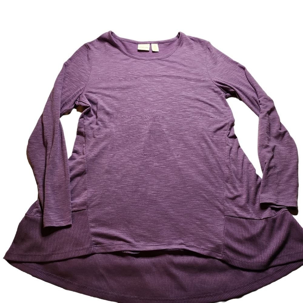 Chico’s Women’s Purple Tunic Top Size 0 (Small/4) D34